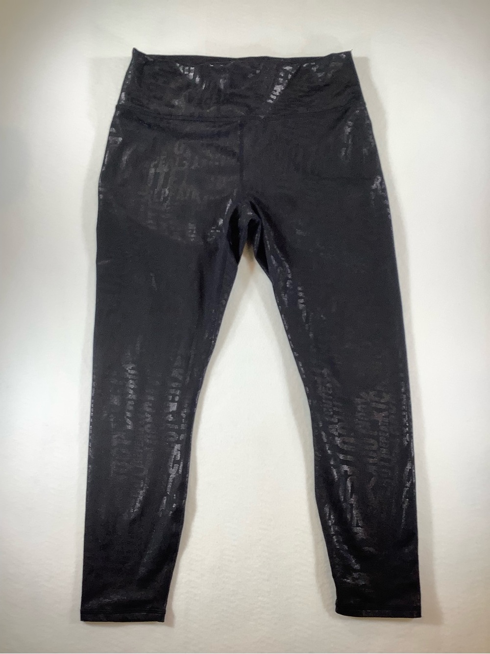Fabletics Black Shiny High-Waist Jeggings
